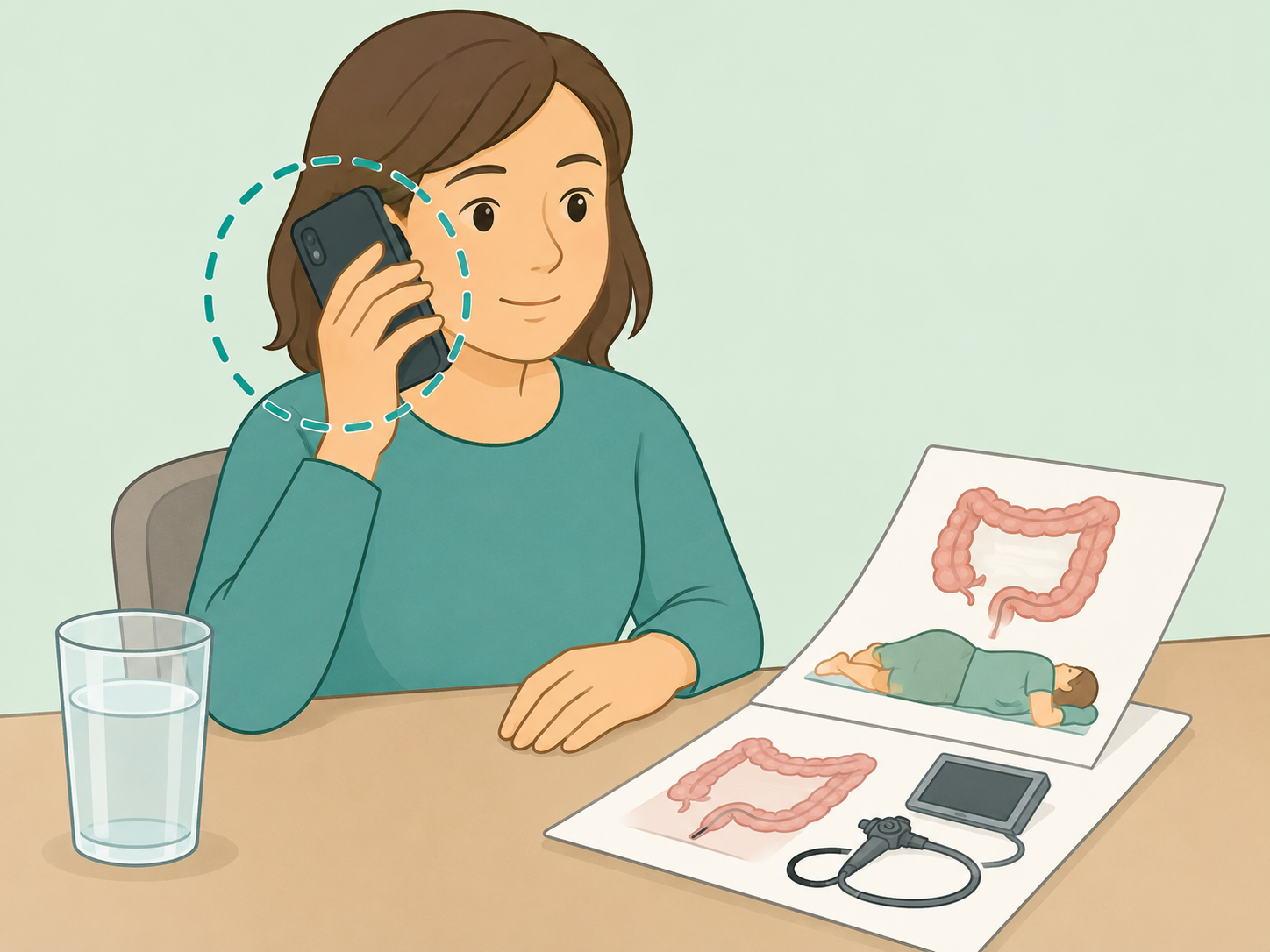 Patient calling the care team about a colonoscopy prep problem.