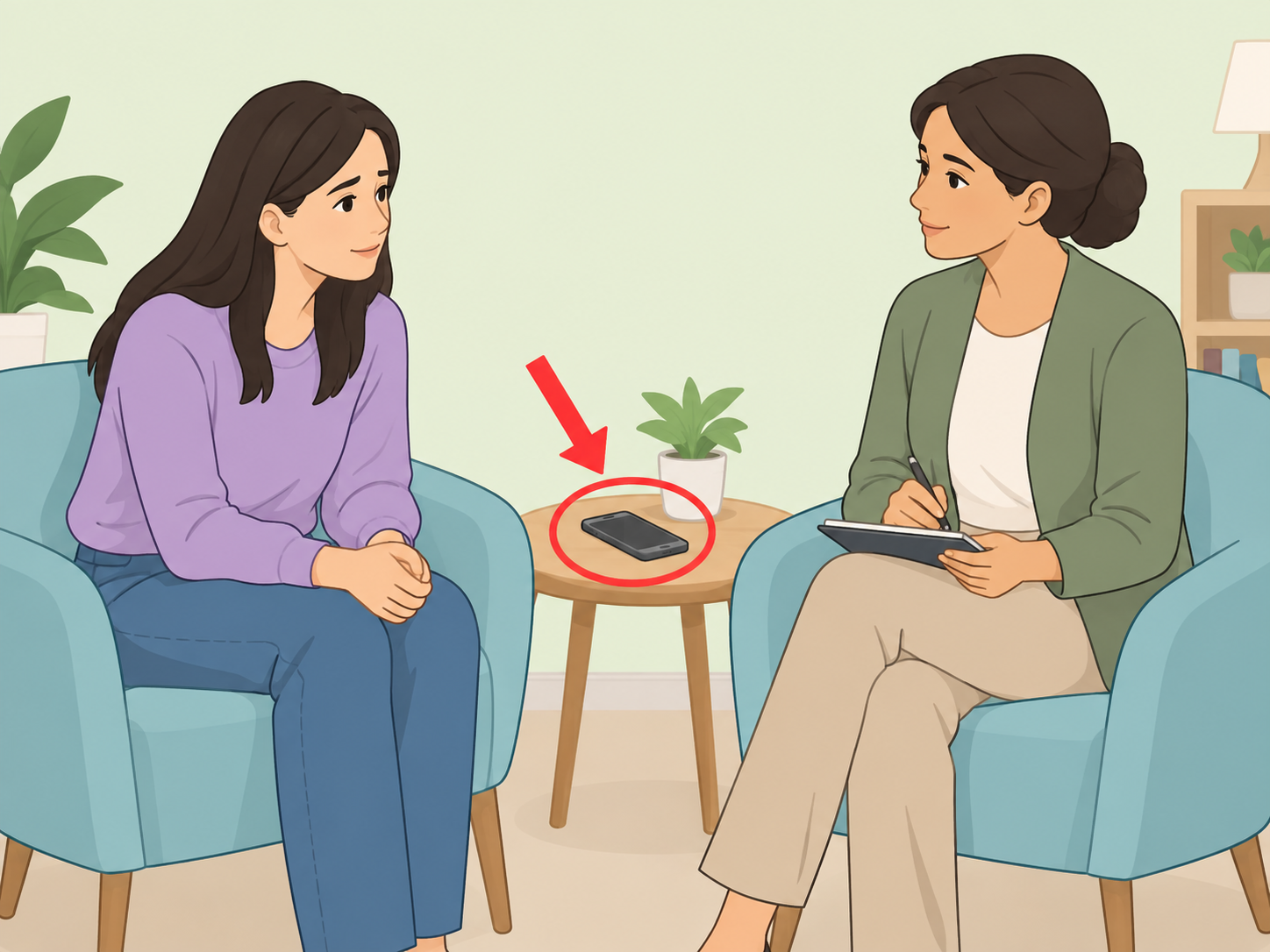 A person seeking professional help when grief feels overwhelming or unsafe.