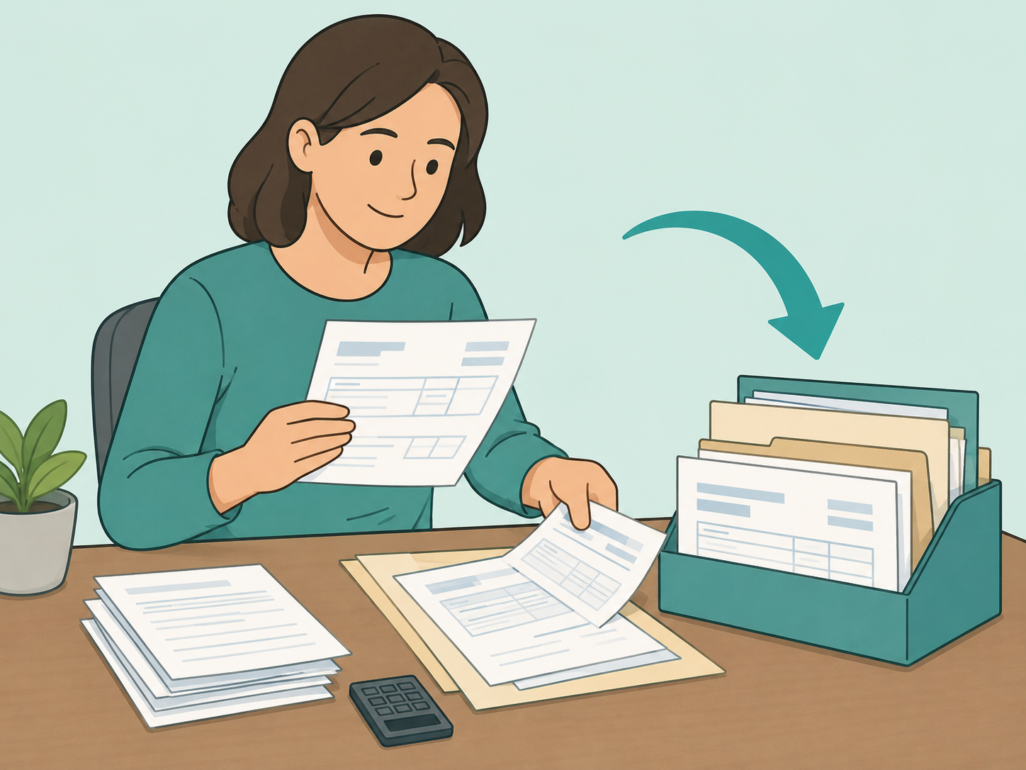 Person reviewing work history and income documents for disability rules.