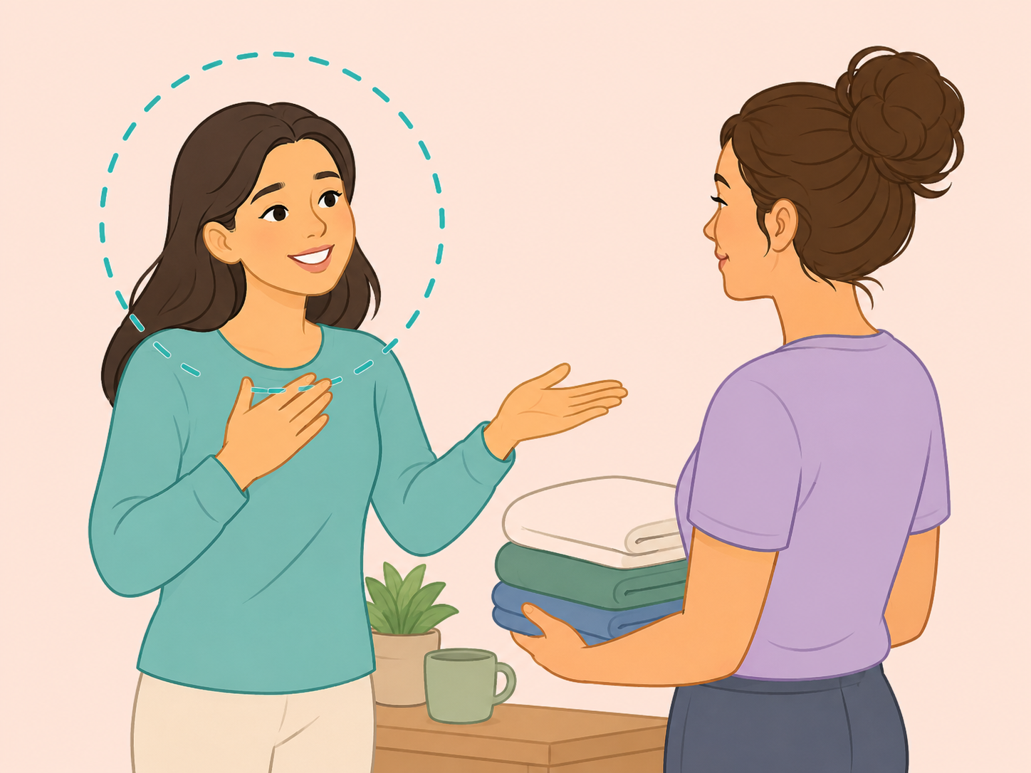 A person thanking someone for a specific helpful action.
