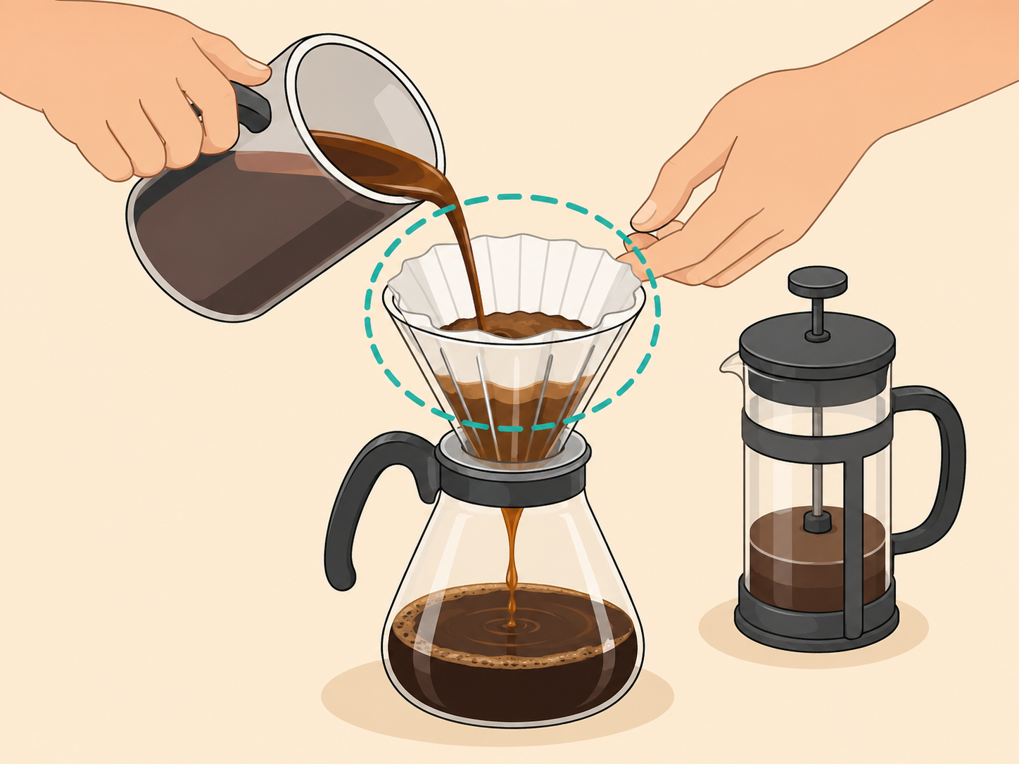 Using a paper filter to brew coffee when cholesterol is a concern.