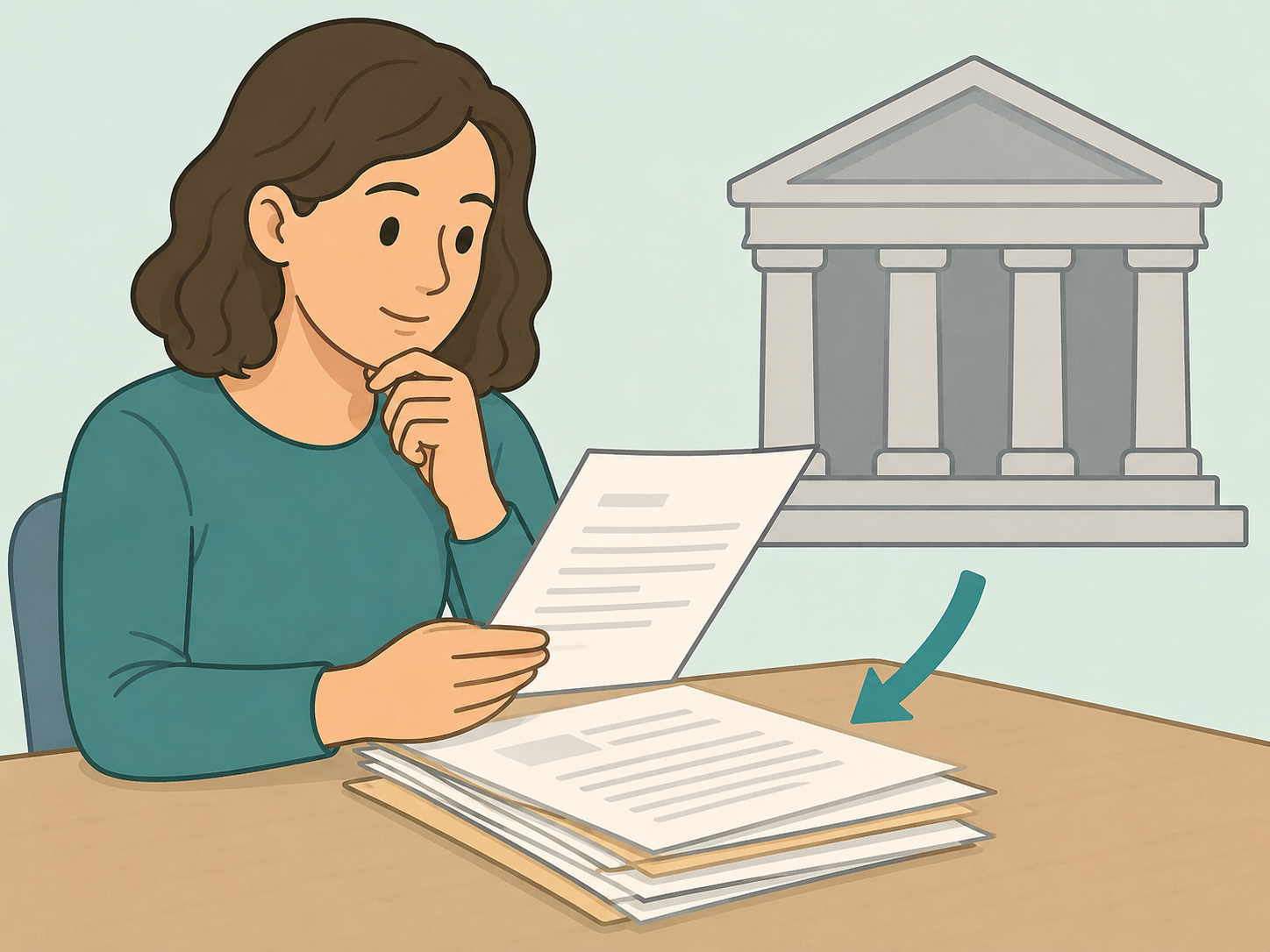 Person reviewing estate papers to understand whether probate is involved.