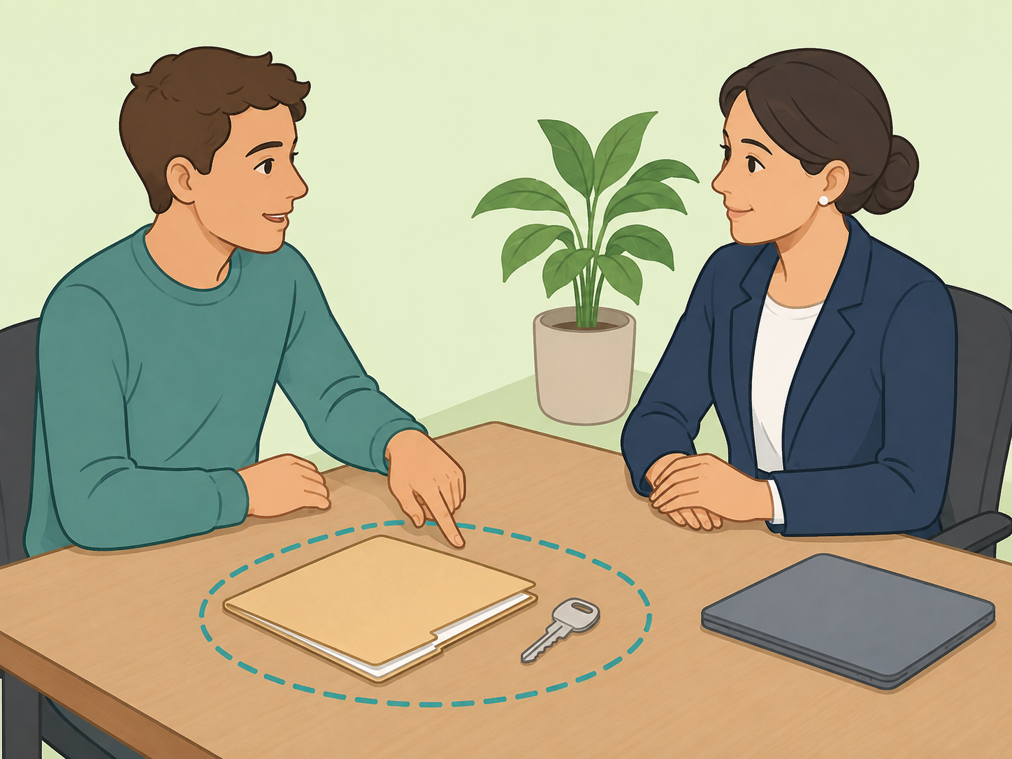 Person asking an estate representative about their authority.