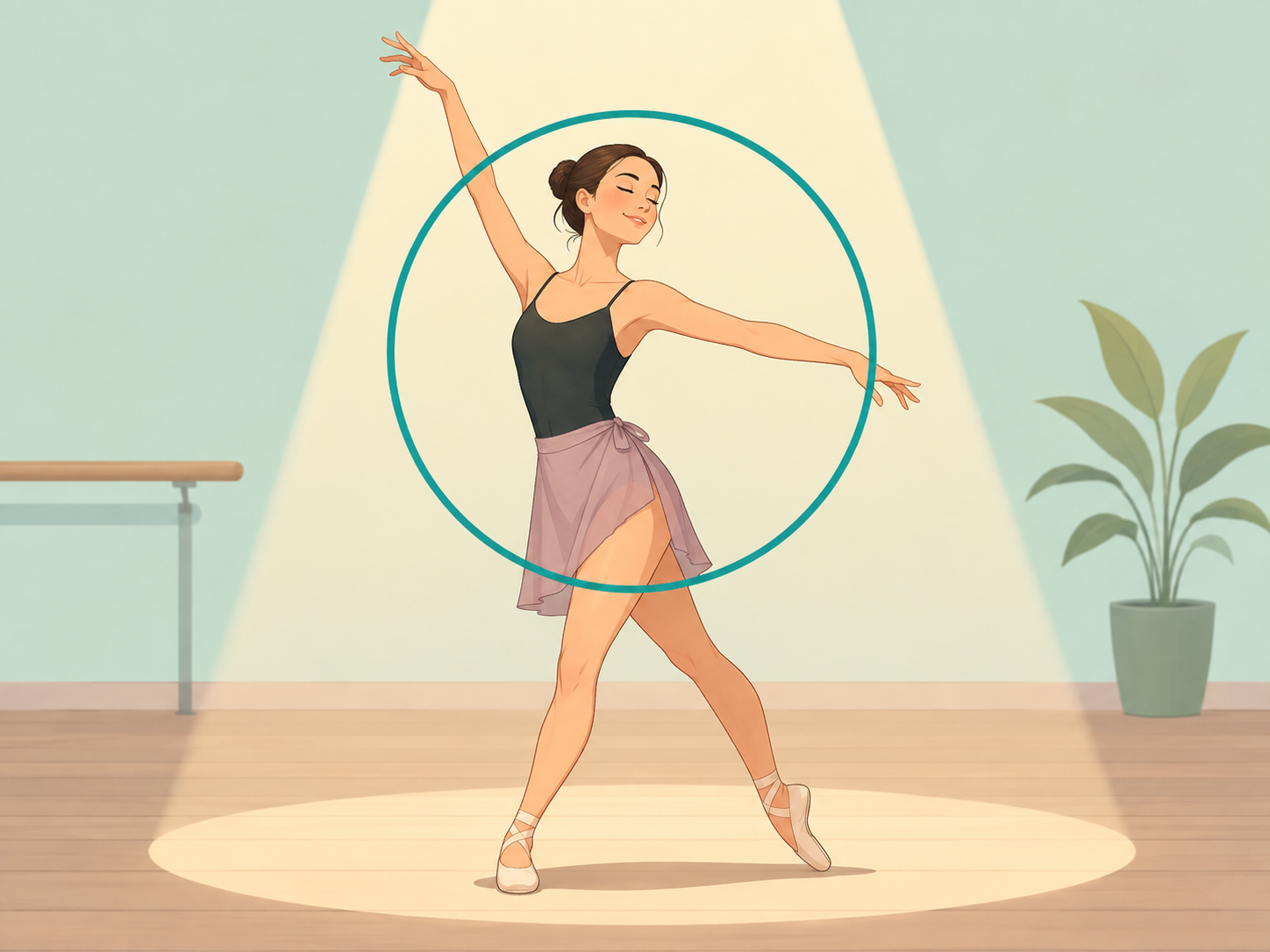 Dancer in a studio pose representing a breakthrough dance film role.