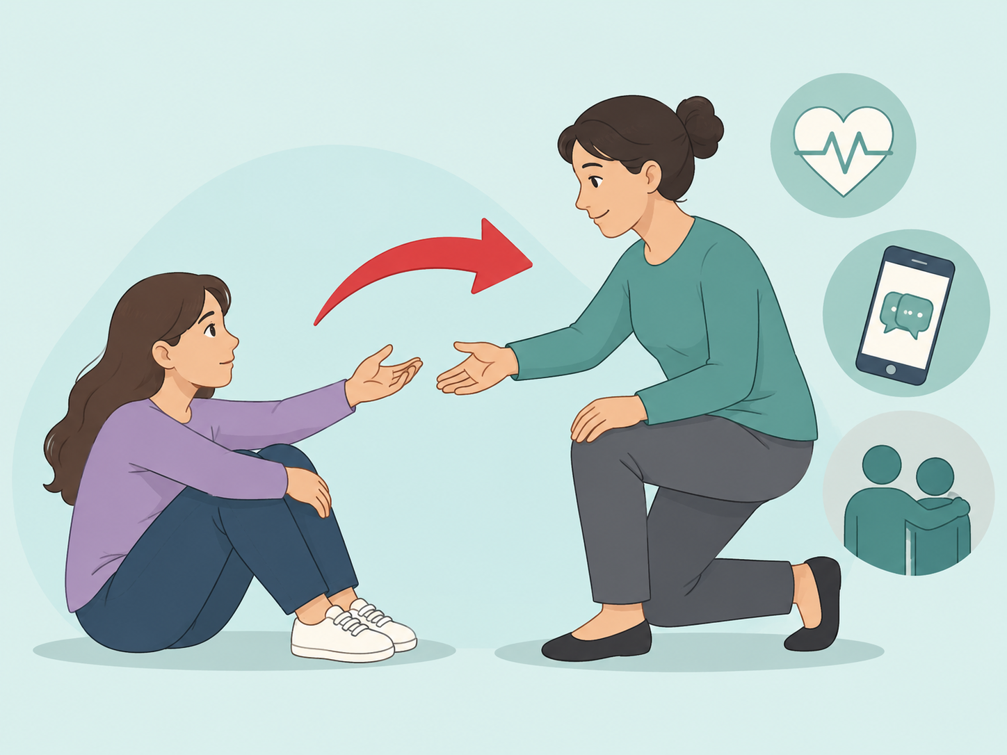 Person seeking support for difficult feelings or alcohol concerns.