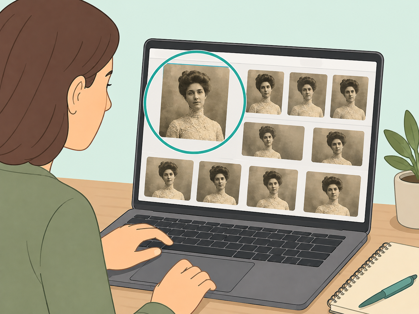 Running a reverse image search on a throwback photo.