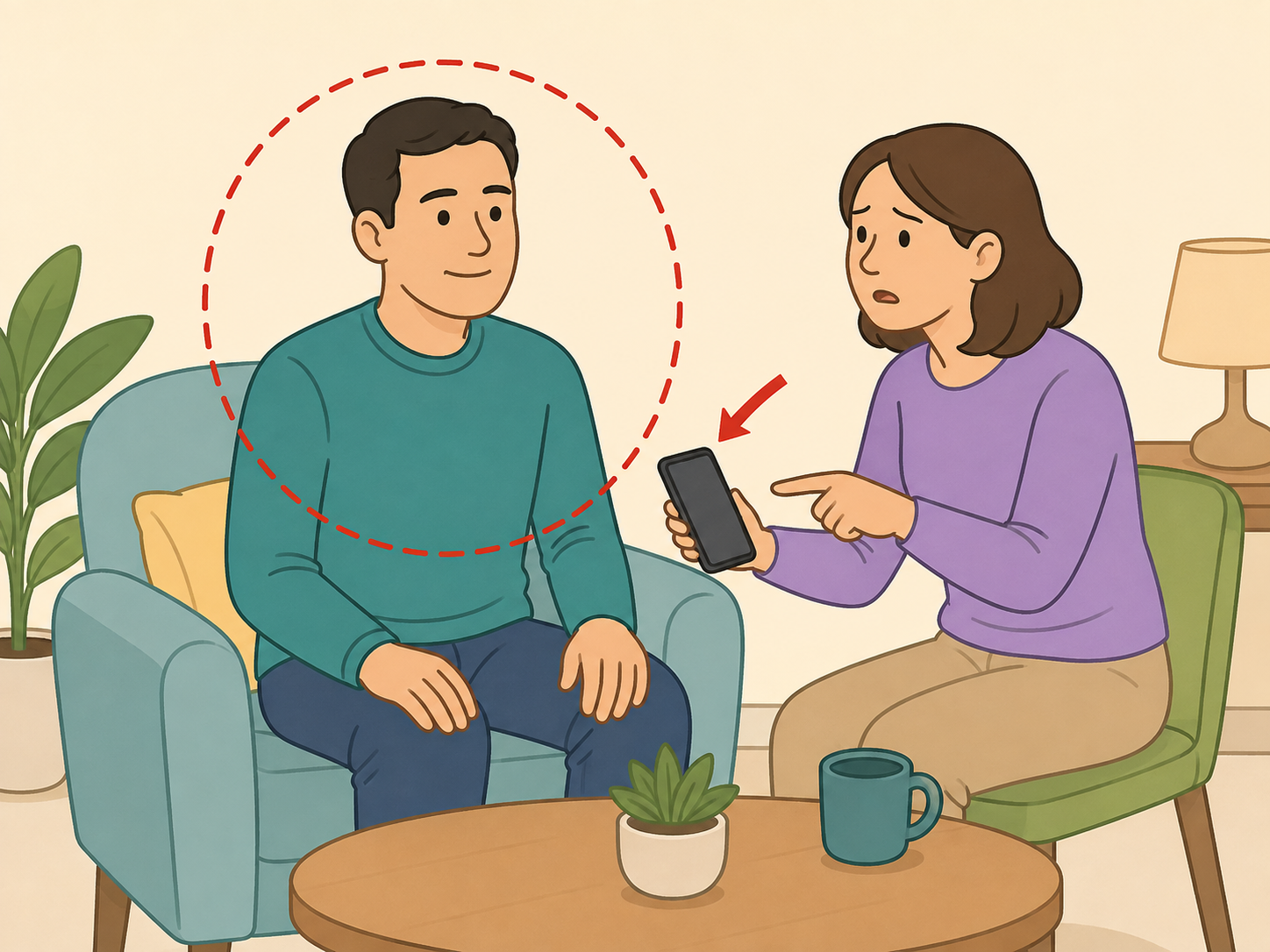 Temporary stroke-like symptoms fading while a helper still prepares to seek care.