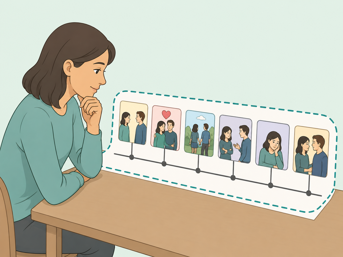Person treating a concerning dating pattern as a safety concern.