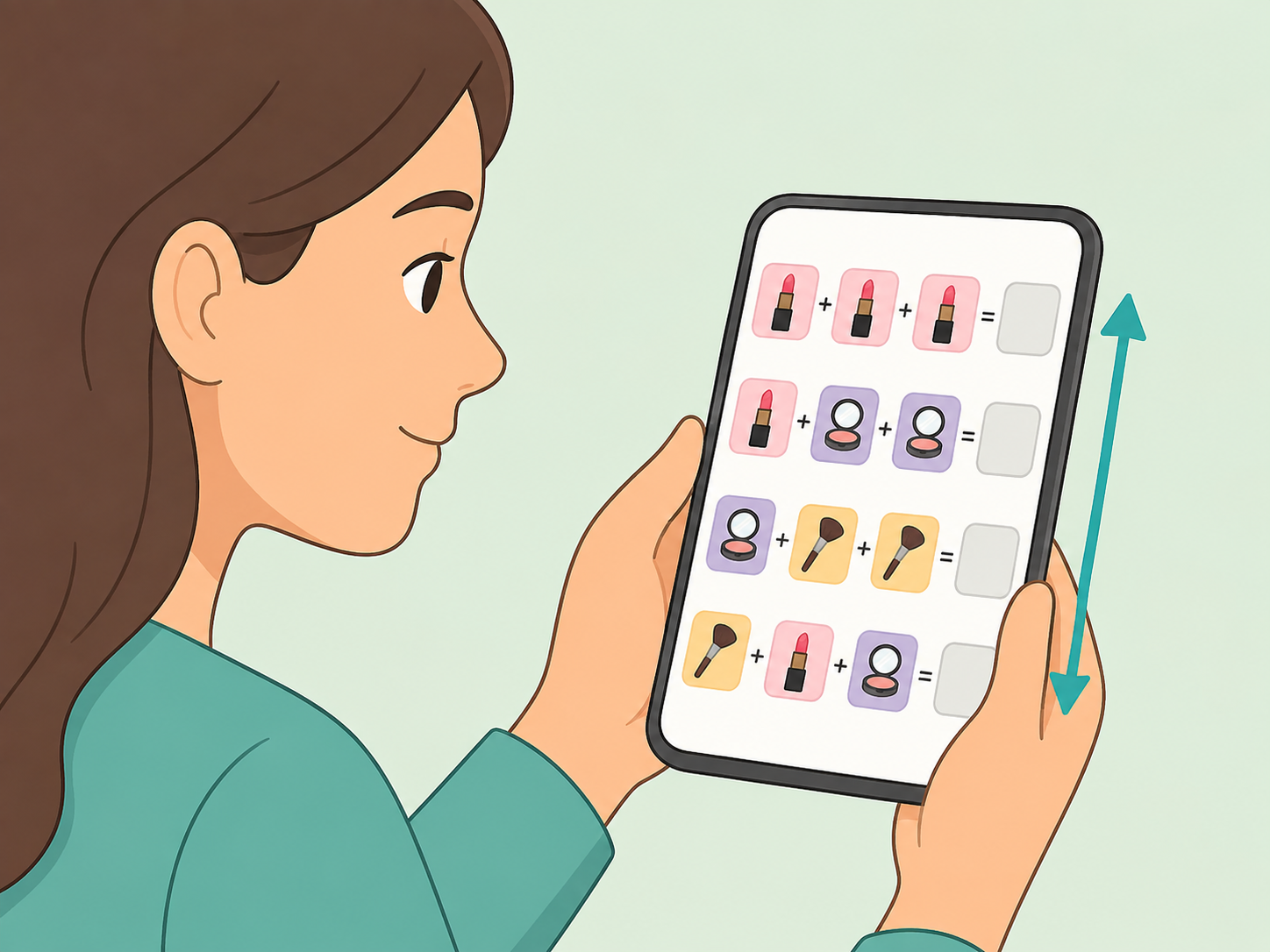Person reading an entire viral math puzzle before answering.