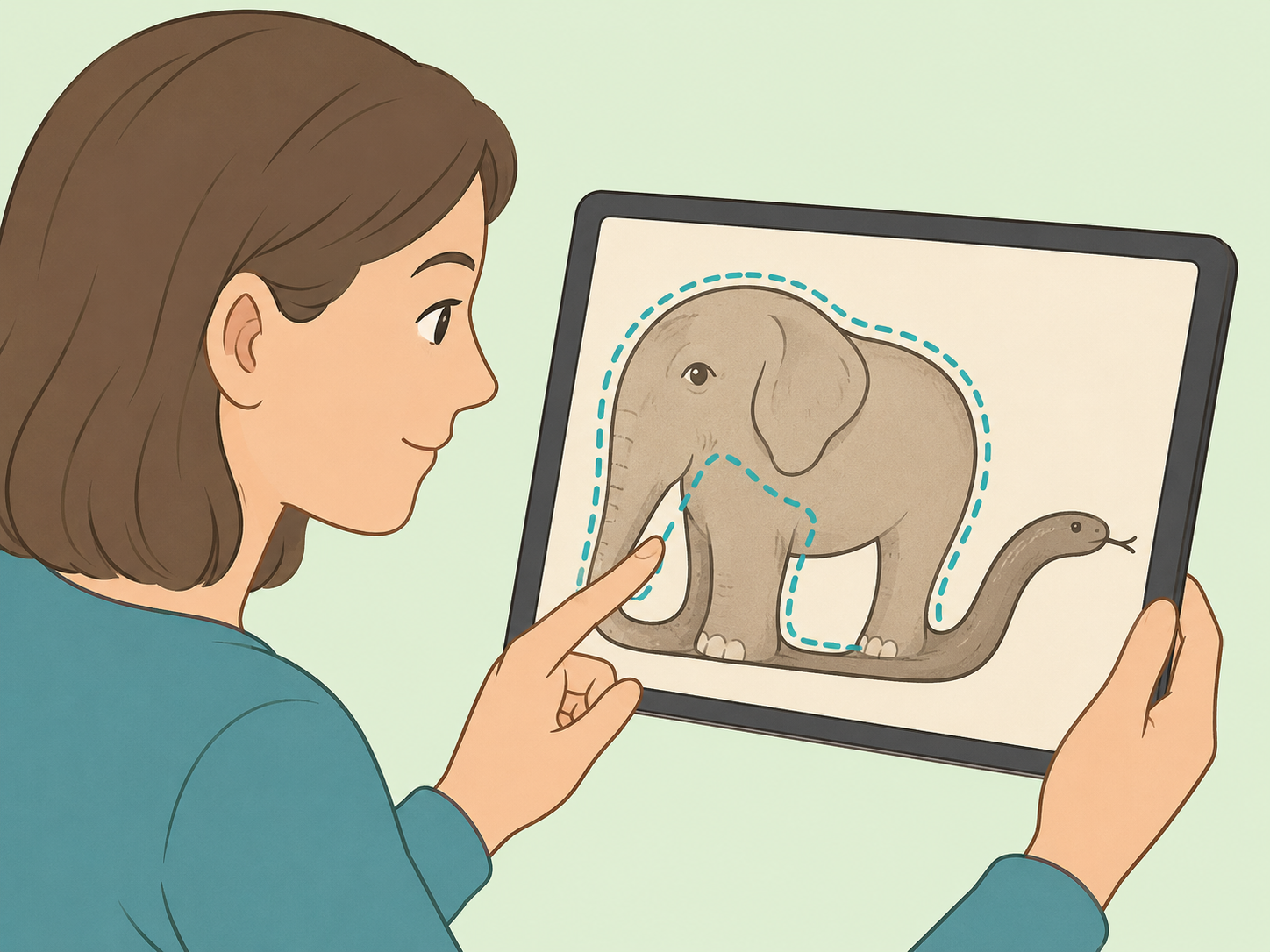 Person looking slowly for the second animal in the illusion.