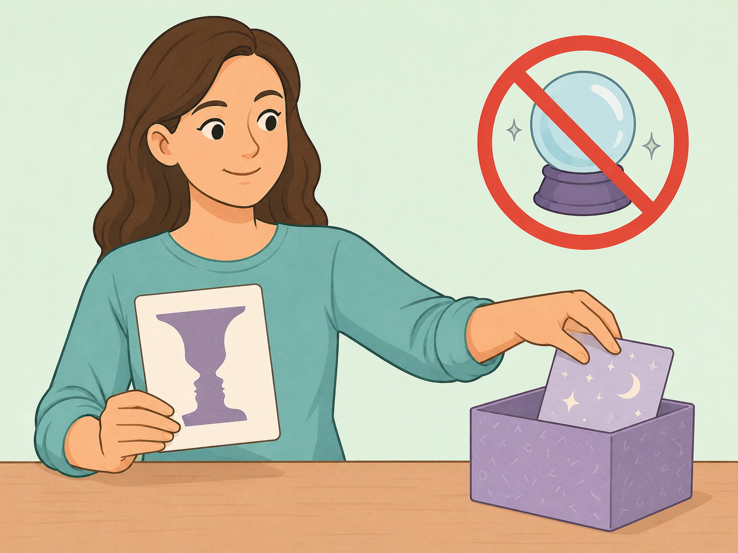 Person treating the illusion as entertainment rather than a prediction.
