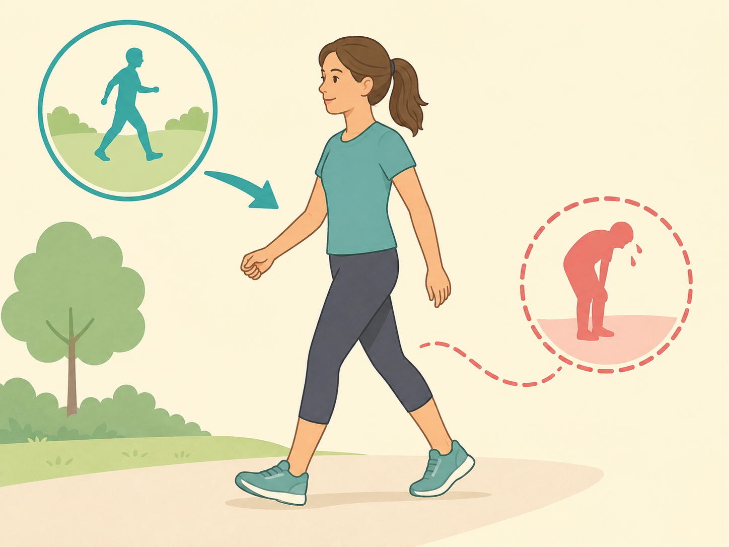Person starting gentle low-impact movement to help manage fibromyalgia symptoms.