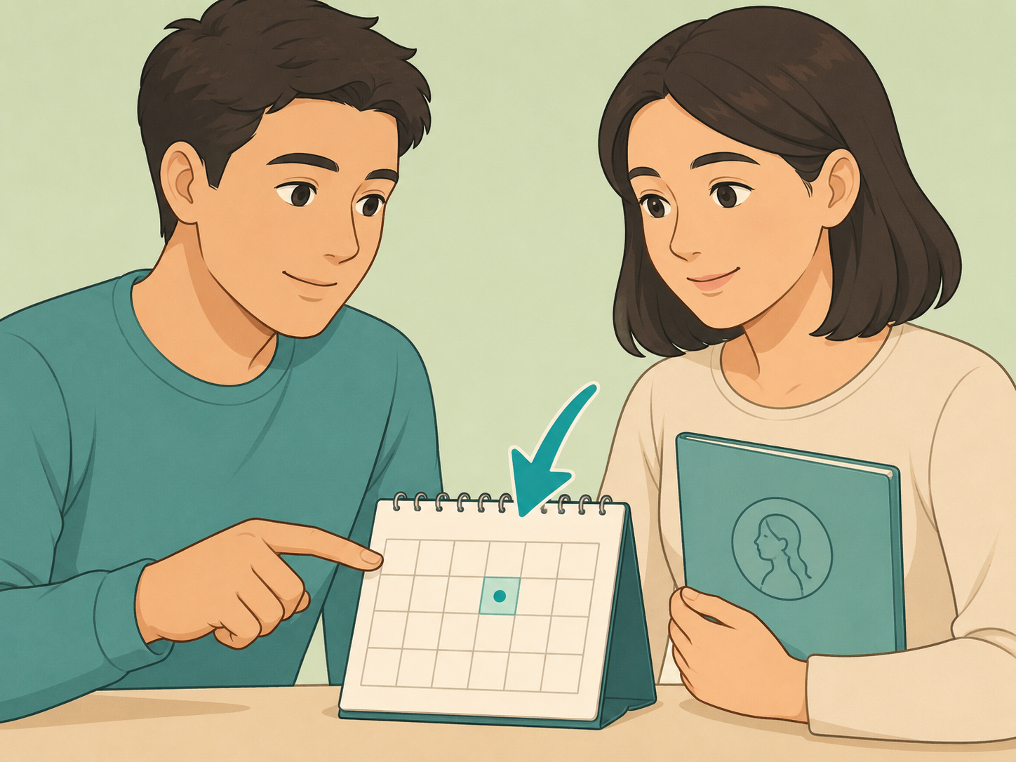 A partner supporting regular cervical screening and follow-up appointments.