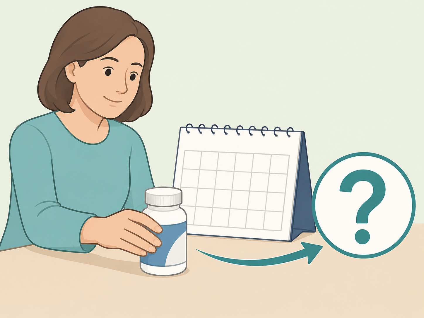 Person reassessing long-term heartburn pill use.