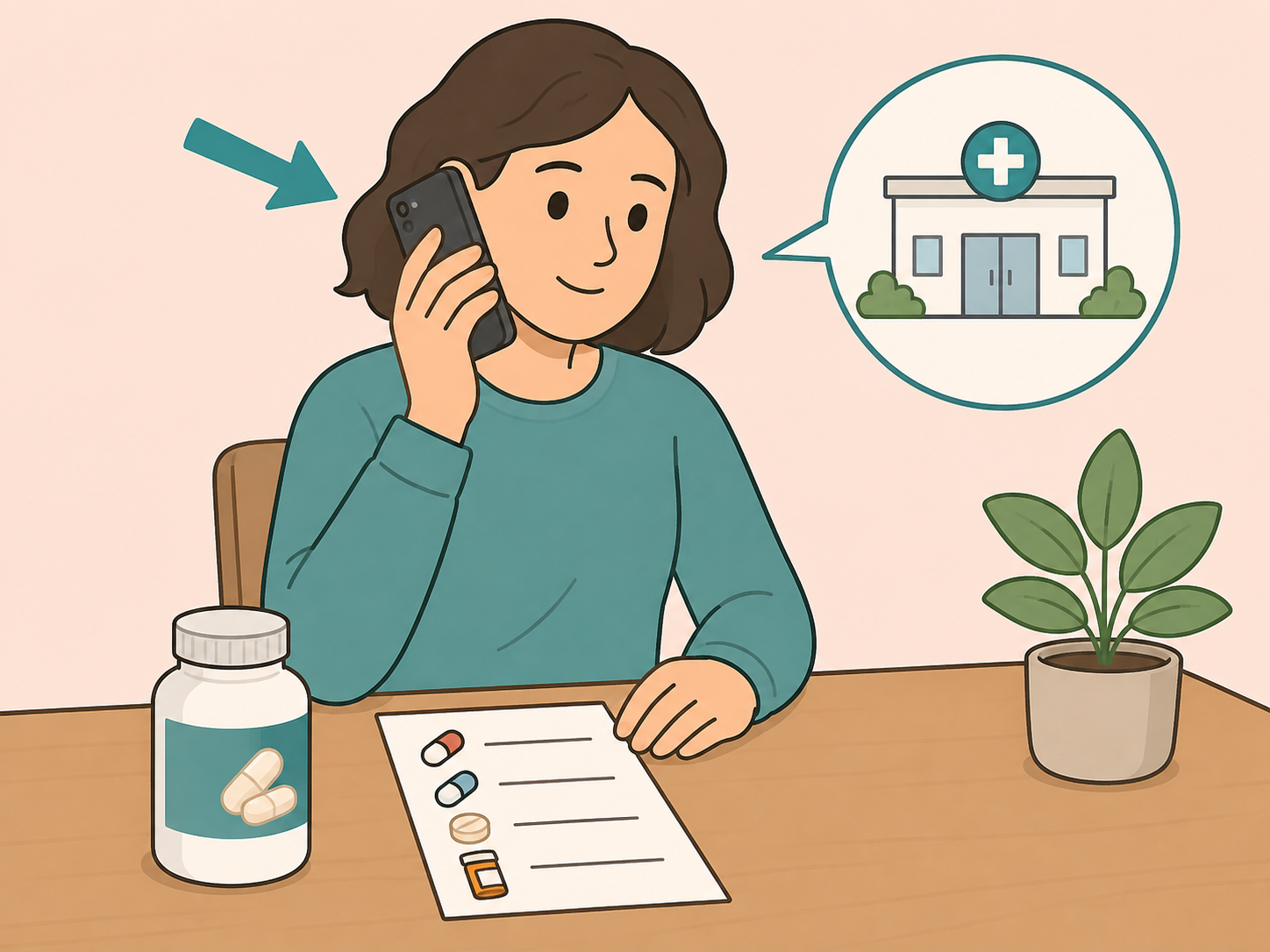 Person contacting a health professional about magnesium symptoms.