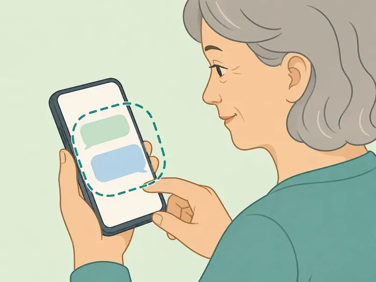 Parent sending a brief caring message without pressure.