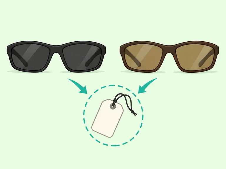 Sunglasses comparison showing that the UV label matters more than lens darkness.