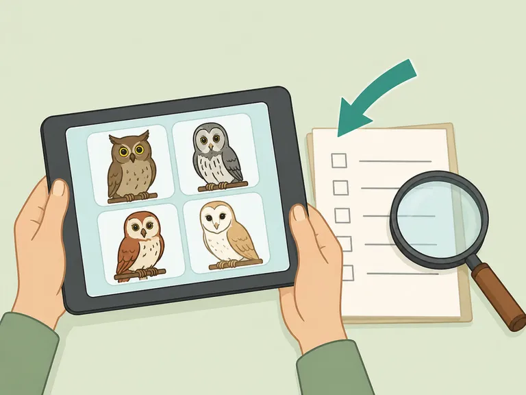Checking whether an owl quiz explains how it works.