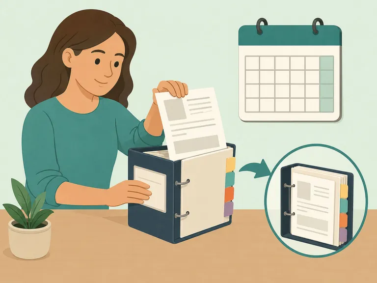 Parent saving agency notices and tracking benefit changes.