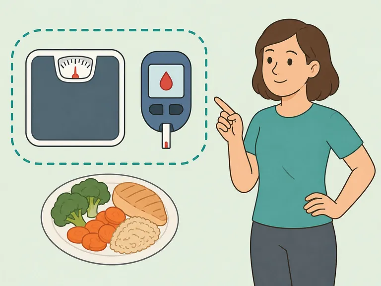 Person reviewing obesity and diabetes as pancreatic cancer risk factors.
