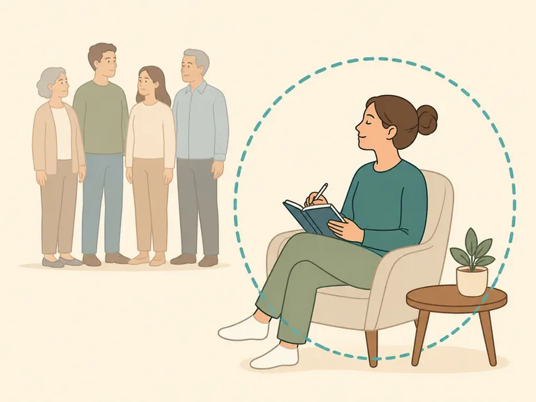 Person staying steady while dealing with family pressure and grief.