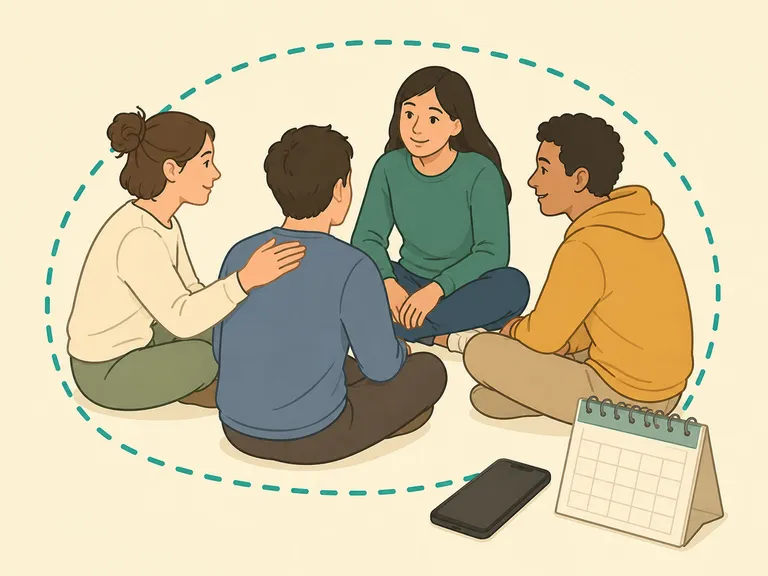 Person building a support system after family distance.