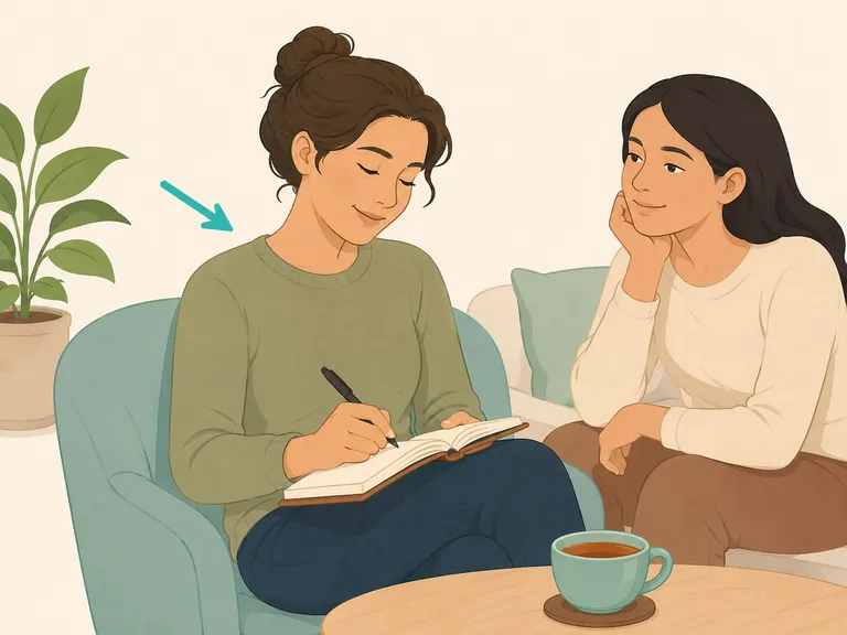 Adult supporting emotional well-being and stress recovery.